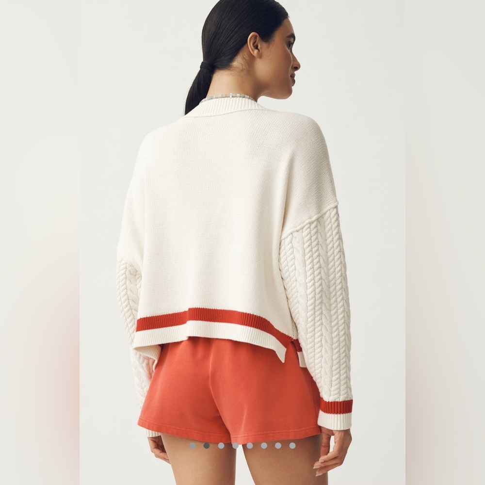 NWT Maeve Graphic Cable-Knit Sweater with Nautical Charm Nantucket New England - Picture 2 of 12